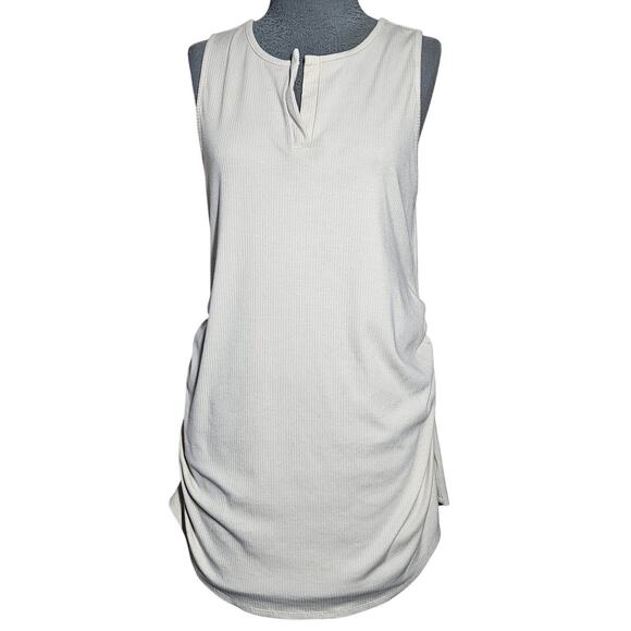 Cream Sleeveless Maternity Top Size Large - Picture 1 of 4
